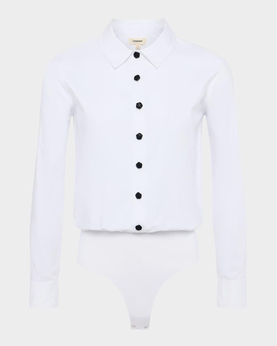 Black Long-Sleeve Bodysuit Product Image