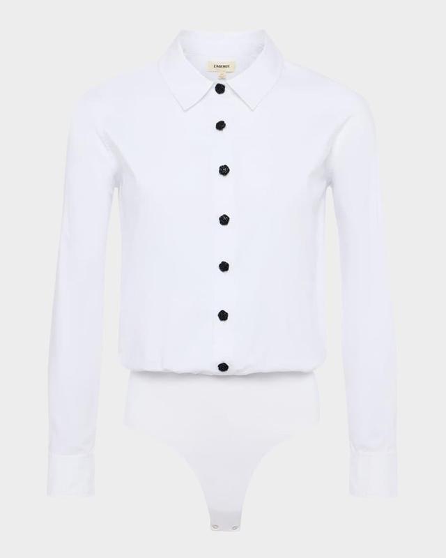 Black Long-Sleeve Bodysuit Product Image