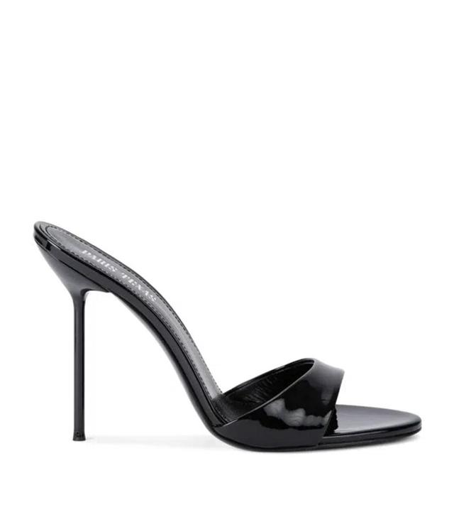 PARIS TEXAS Patent Lidia Mules 105 In Black Product Image