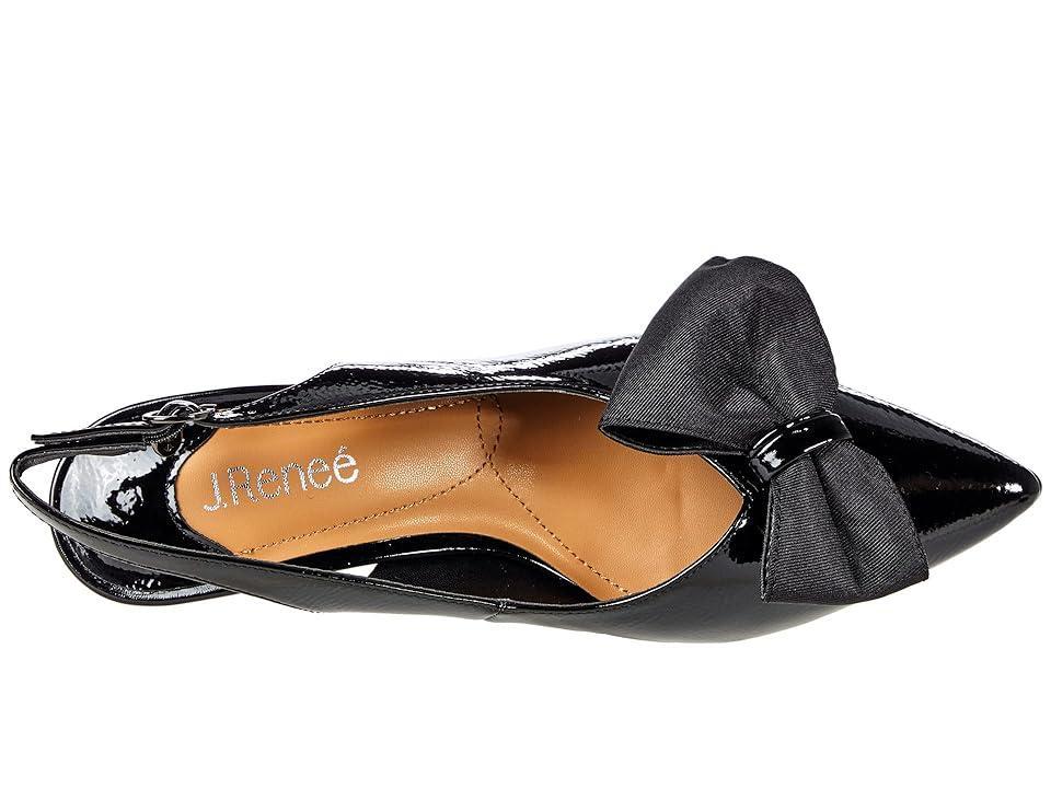 J. Renee Devika Patent Slingback Bow Pumps Product Image