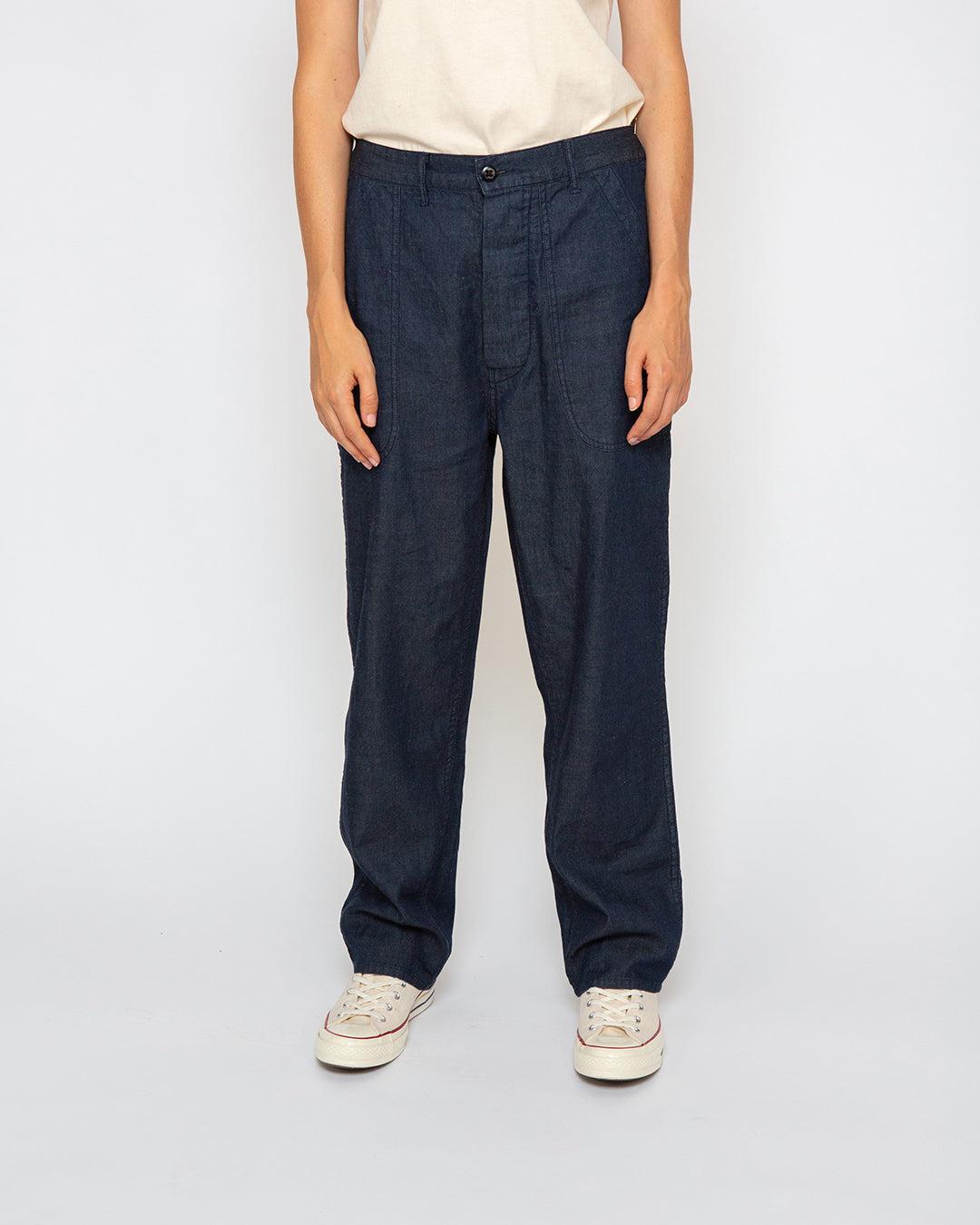 Eleanor Pant (Relaxed Fit) - Dark Indigo Product Image