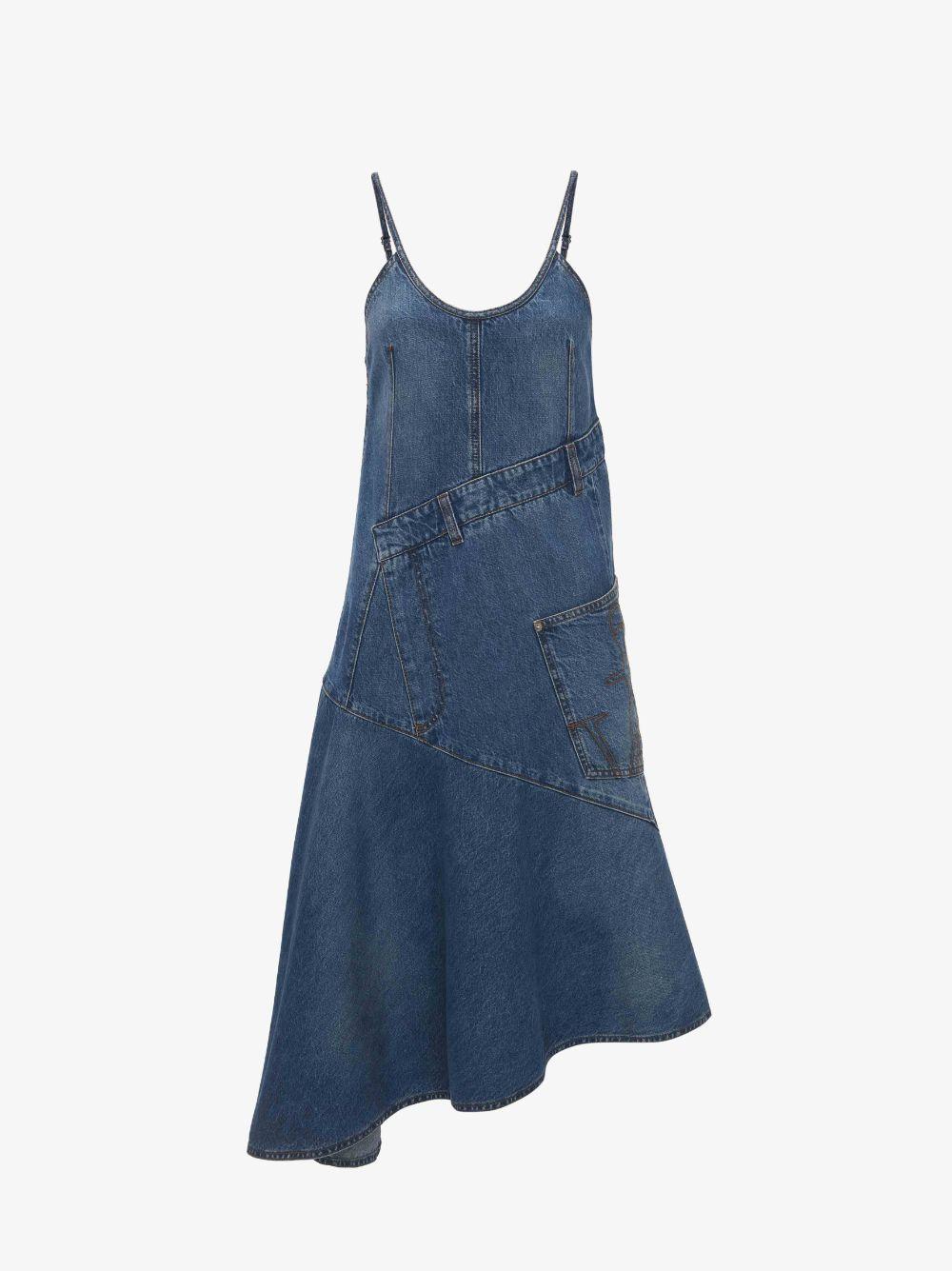 TWISTED DENIM DRESS in blue | JW Anderson US  Product Image