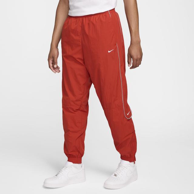 Nike Mens Solo Swoosh Track Pants - Dragon Red/White Product Image