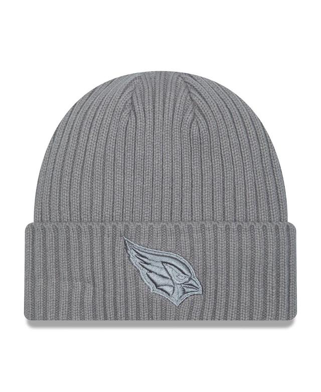 Mens New Era Gray Arizona Cardinals Color Pack Cuffed Knit Hat, Grey Product Image