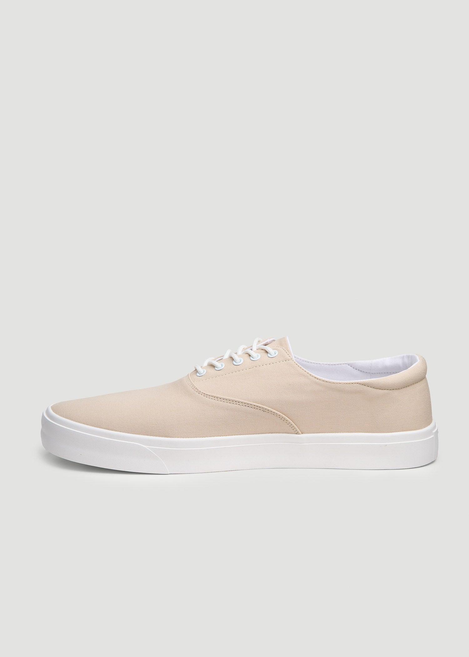 Canvas Sneaker for Tall Men in Taupe Male Product Image