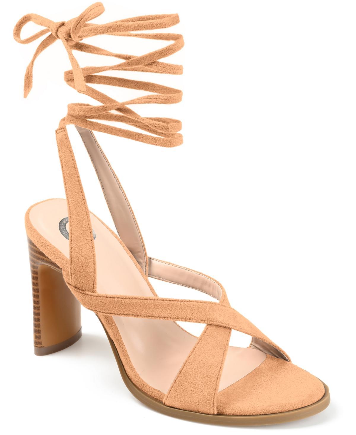 Journee Collection Womens Adalee Tie-Up Sandals Product Image