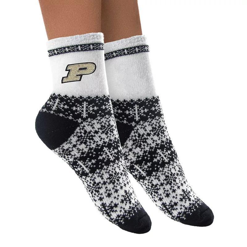 Womens ZooZatz Purdue Boilermakers Fuzzy Holiday Crew Socks Product Image