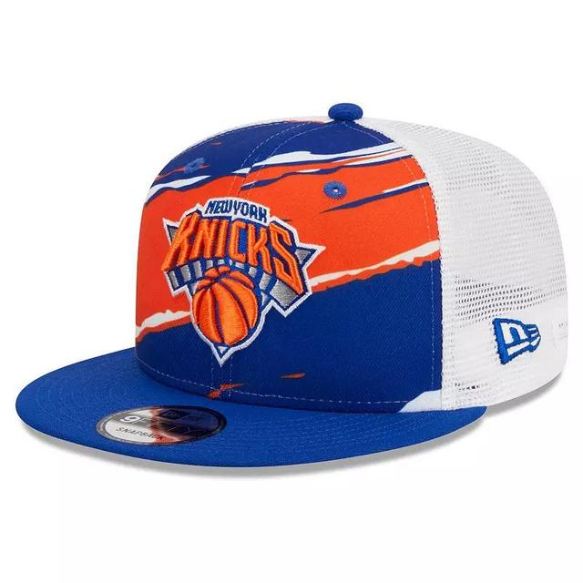 Mens New Era Blue New York Knicks Tear Trucker 9FIFTY Adjustable Hat - Blue Product Image