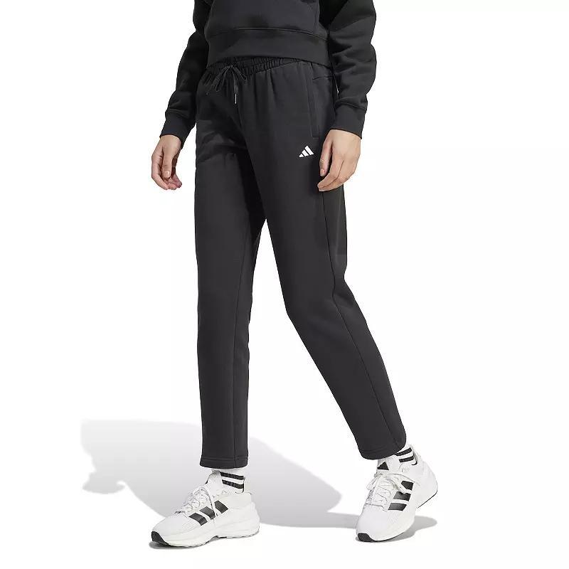 Womens adidas Essentials Small Logo Feel Cozy Open Hem Pants Product Image