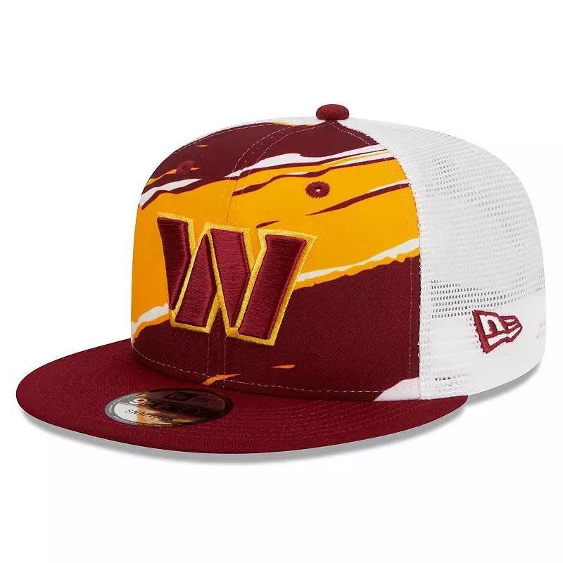 Mens New Era Burgundy Washington Commanders Tear Trucker 9FIFTY Snapback Hat Product Image