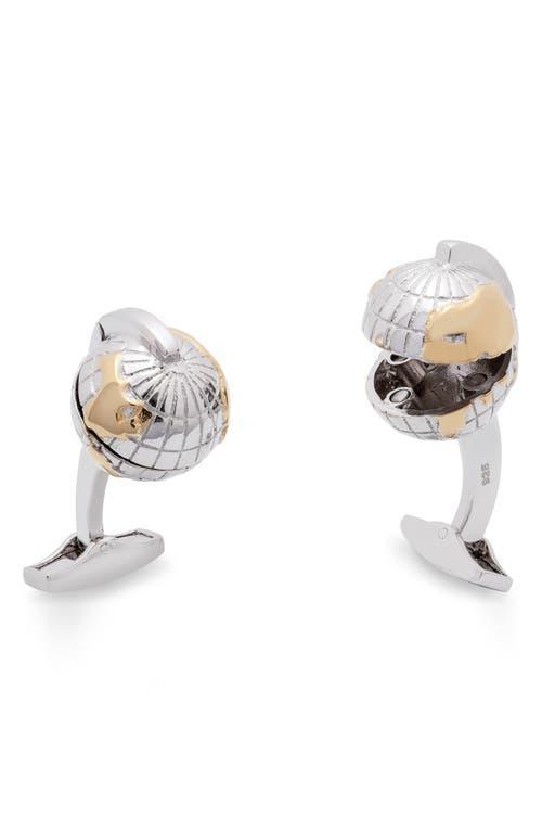 Hinged Oceanic Globe Cufflinks Product Image