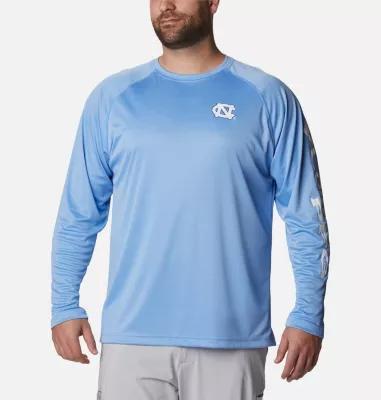 Columbia Men's Collegiate PFG Terminal Tackle Long Sleeve Shirt - Big - North Carolina- Product Image