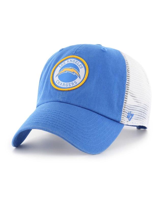 Mens 47 Brand Powder Blue Los Angeles Chargers Highline Clean Up Trucker Snapback Hat - Powder Blue Product Image