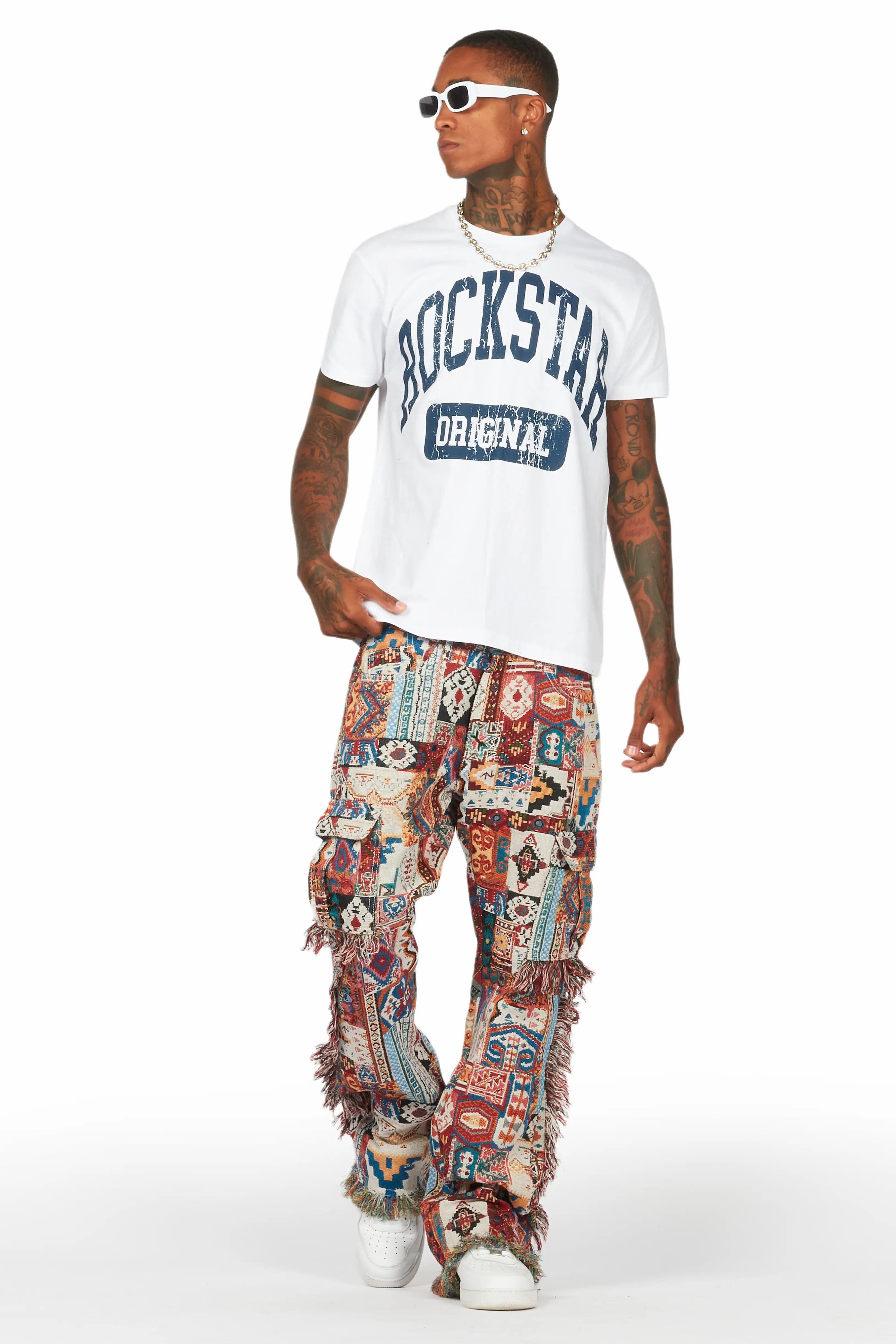 Percy Multi Tapestry Slim Flare Pants Male Product Image