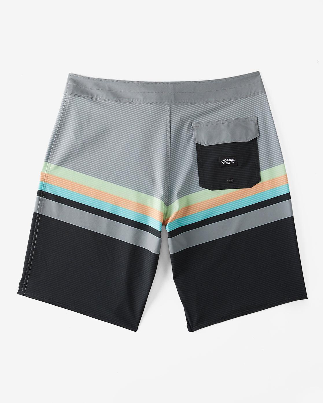 All Day Stripe Pro 20" Boardshorts - Graphite Male Product Image