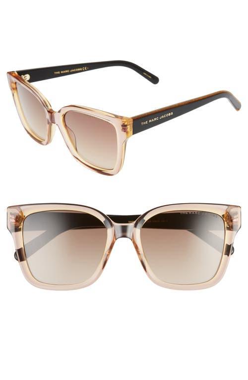 Marc Jacobs 53mm Gradient Polarized Square Sunglasses Product Image