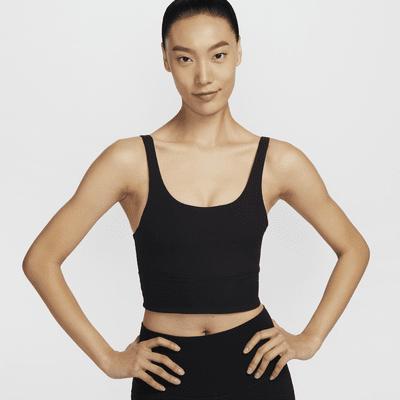 Nike Zenvy Rib Women's Light-Support Padded Longline Sports Bra Product Image