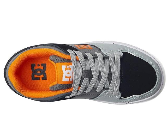 DC Cure Casual Low Top Boys Elastic Skate Shoes Sneakers (Little Kid) (OrangeGrey) Men's Skate Shoes Product Image