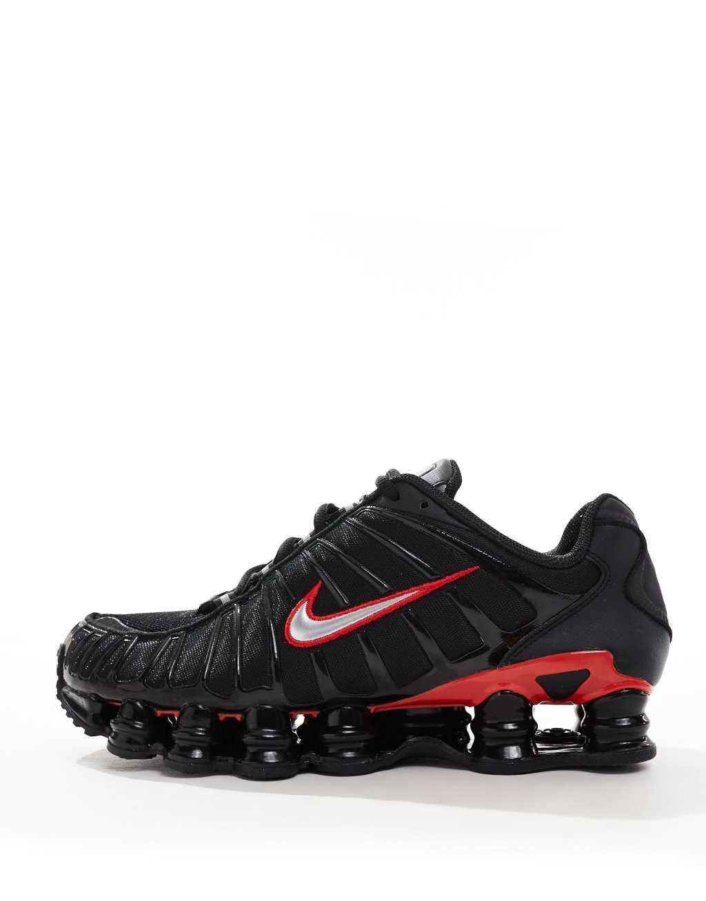 Nike Shox TL sneakers in black and red Product Image