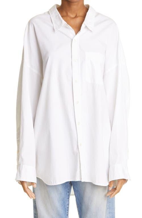 Womens Drop Neck Oxford Shirt Product Image