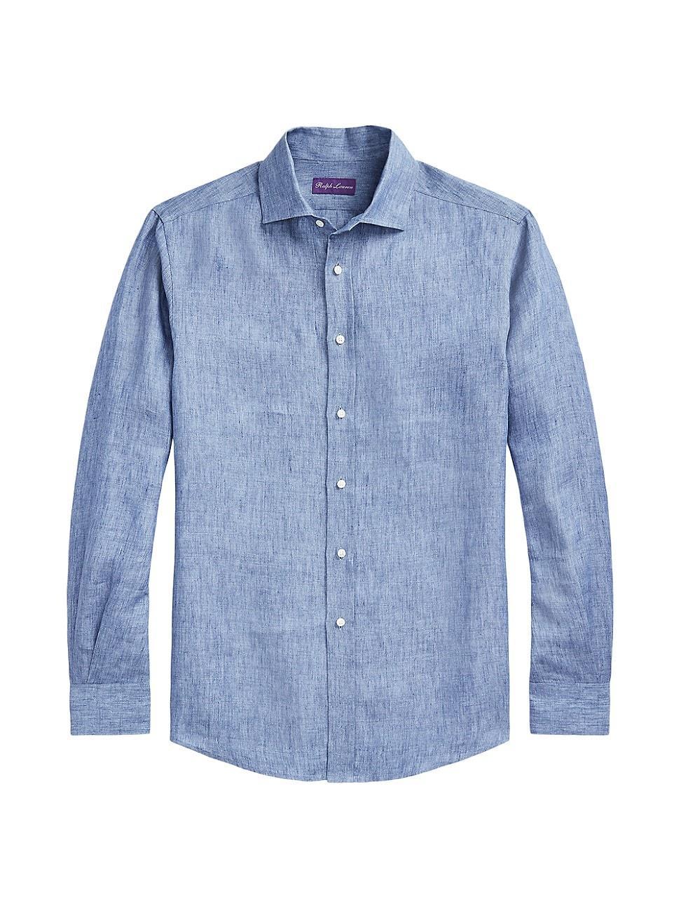 Mens Linen Chambray Sport Shirt Product Image