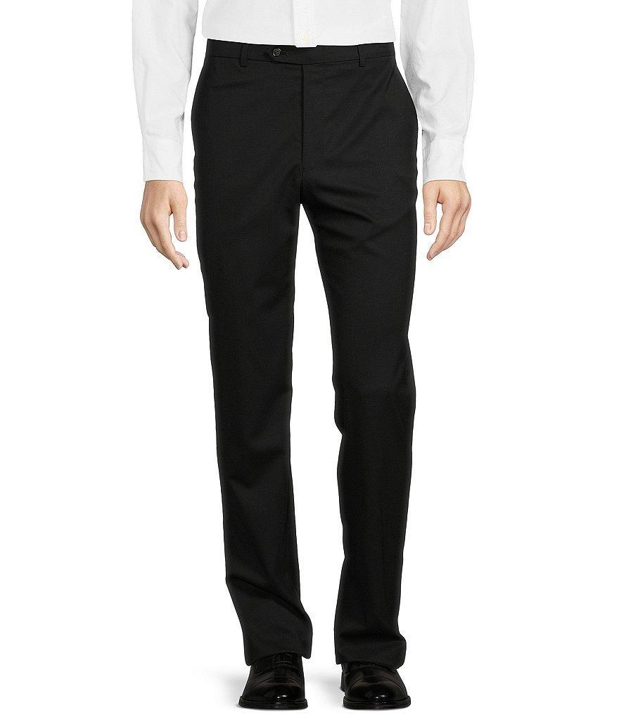 Hart Schaffner Marx New York Modern Fit Flat Front Solid Dress Pants Product Image