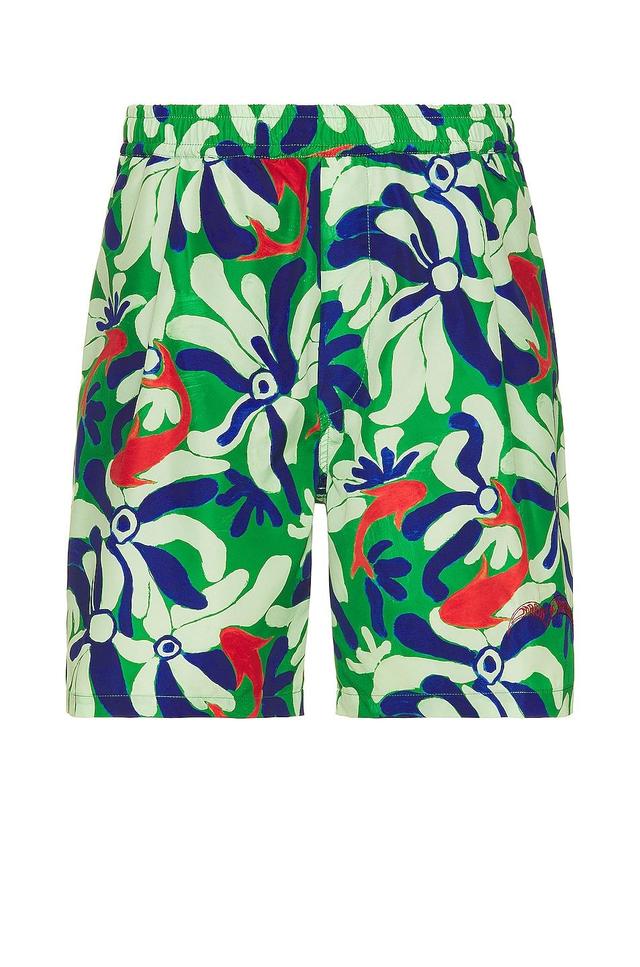 X No Vacancy Inn Chippy Fishes Boxer Shorts In Fern Green Product Image