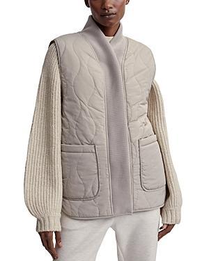 Varley Covey Reversible Quilt Gilet (Crocodile/Fallen Rock) Women's Clothing Product Image