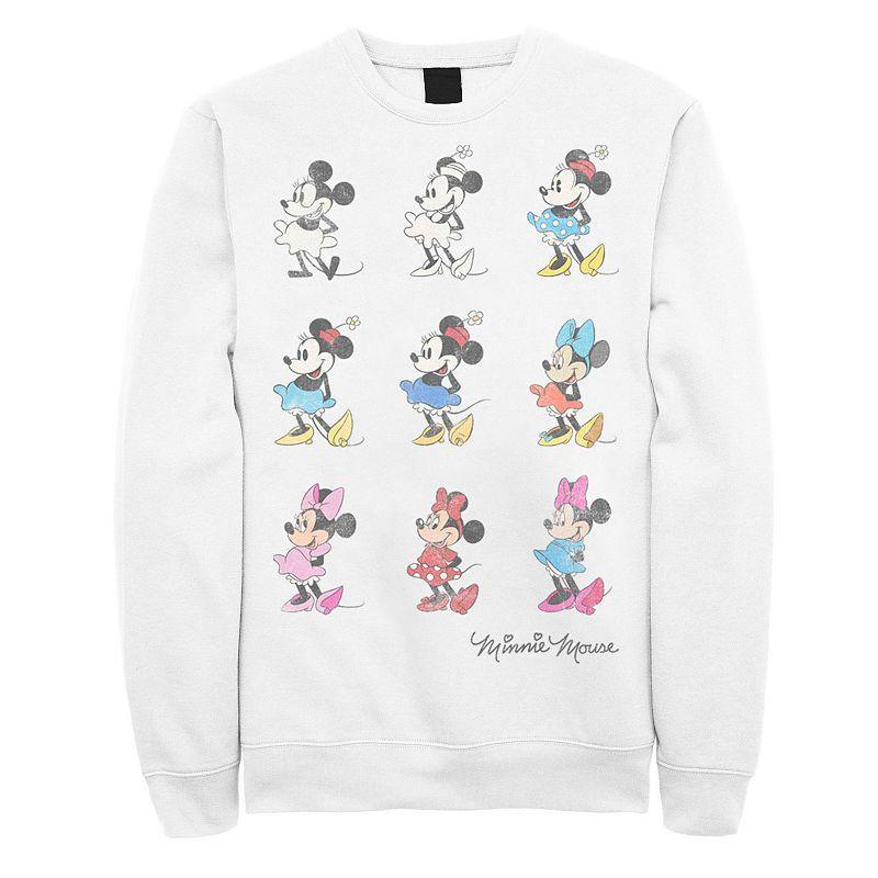 Disneys Mickey & Friends Minnie Mouse Through The Years Mens Sweatshirt Product Image