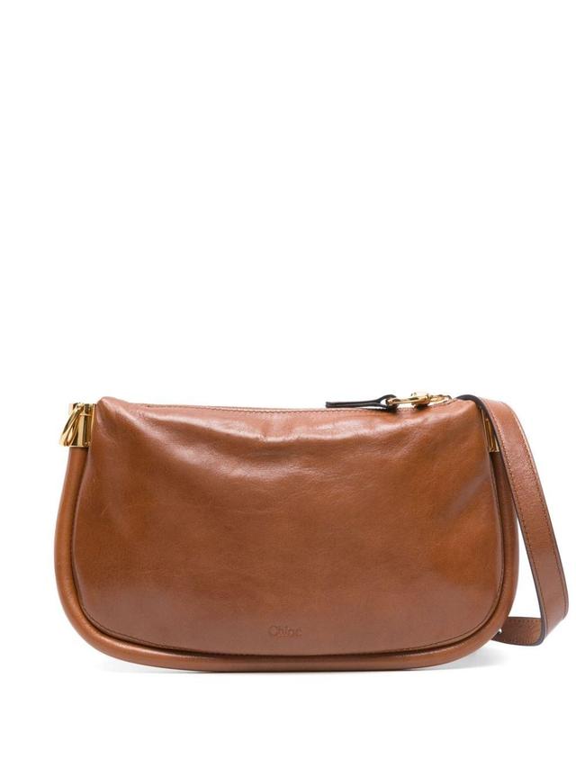 CHLOÉ Mini Paraty 24 Cross Body Bag In Brown Product Image