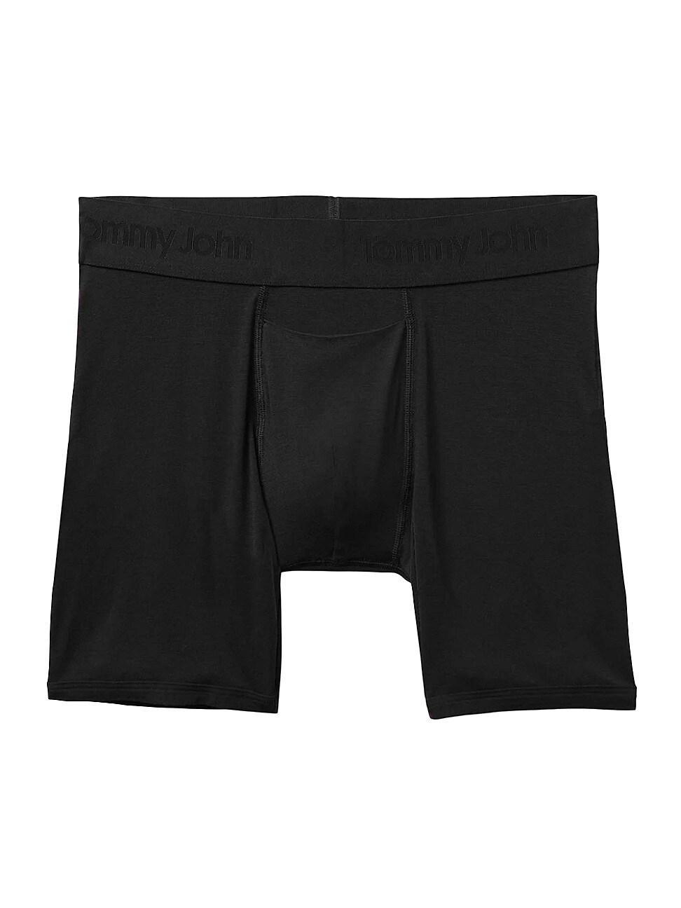 Tommy John Second Skin Mid-Length Boxer Brief 6 (Medium Heather Grey) Men's Underwear Product Image