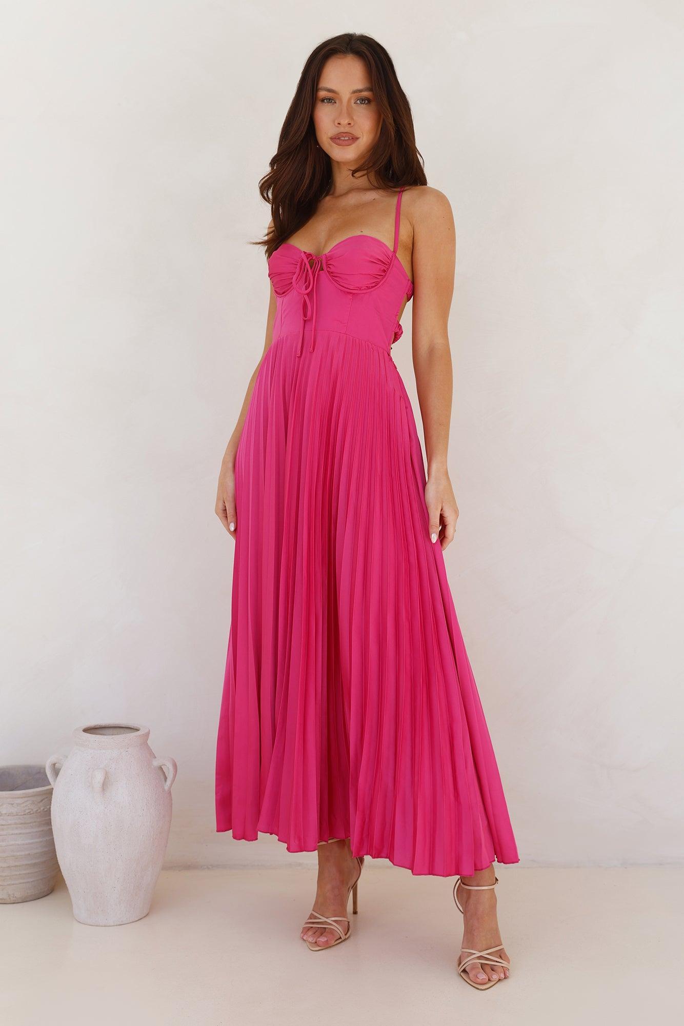 Classy Lover Maxi Dress Pink Product Image