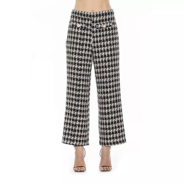 Womens ALEXIA ADMOR Jayden Wide Leg Tweed Pants Product Image