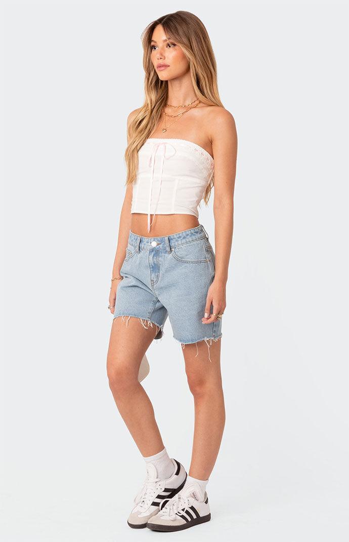 Edikted Womens Poplin Bustier Top Product Image