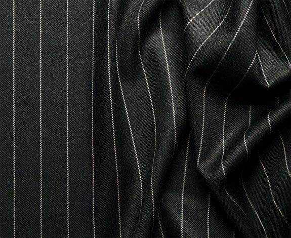 Odyssey Collection - Black Regular Fit 3 Piece Suit 2 Button Gangster Stripe Product Image