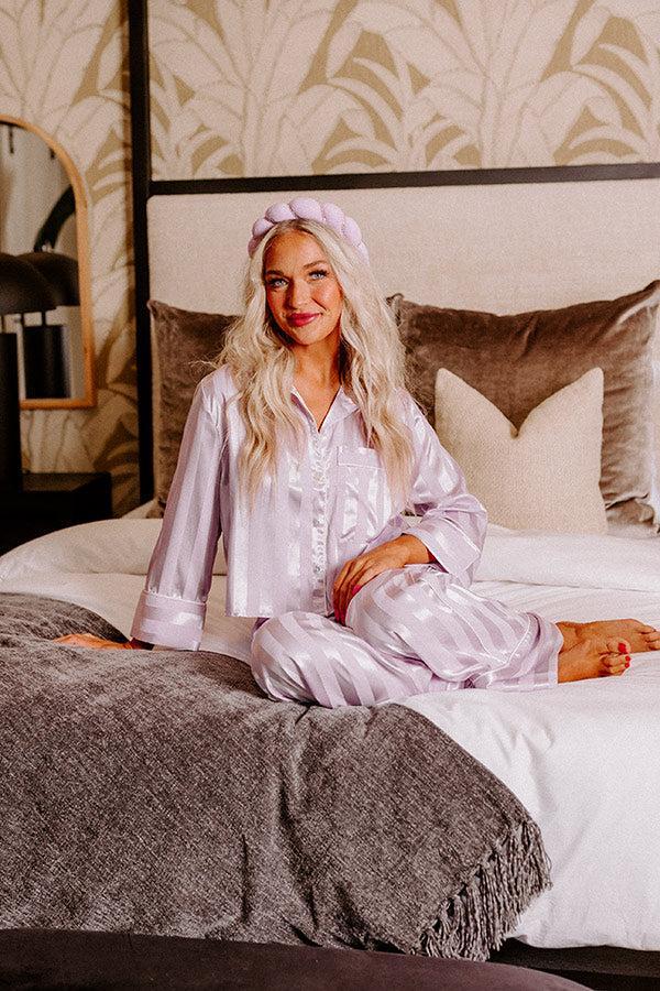 Unwind And Relax Pajama Top In Lavender Product Image