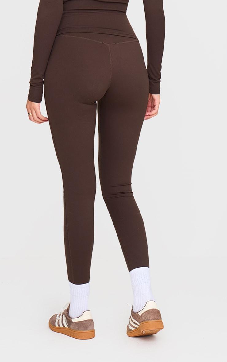 Tall Espresso Snatched Sculpt High Waisted Gym Leggings Product Image