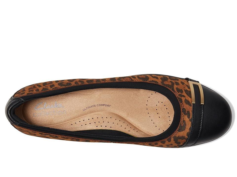 Clarks Meadow Rose (Leopard) Women's Flat Shoes Product Image