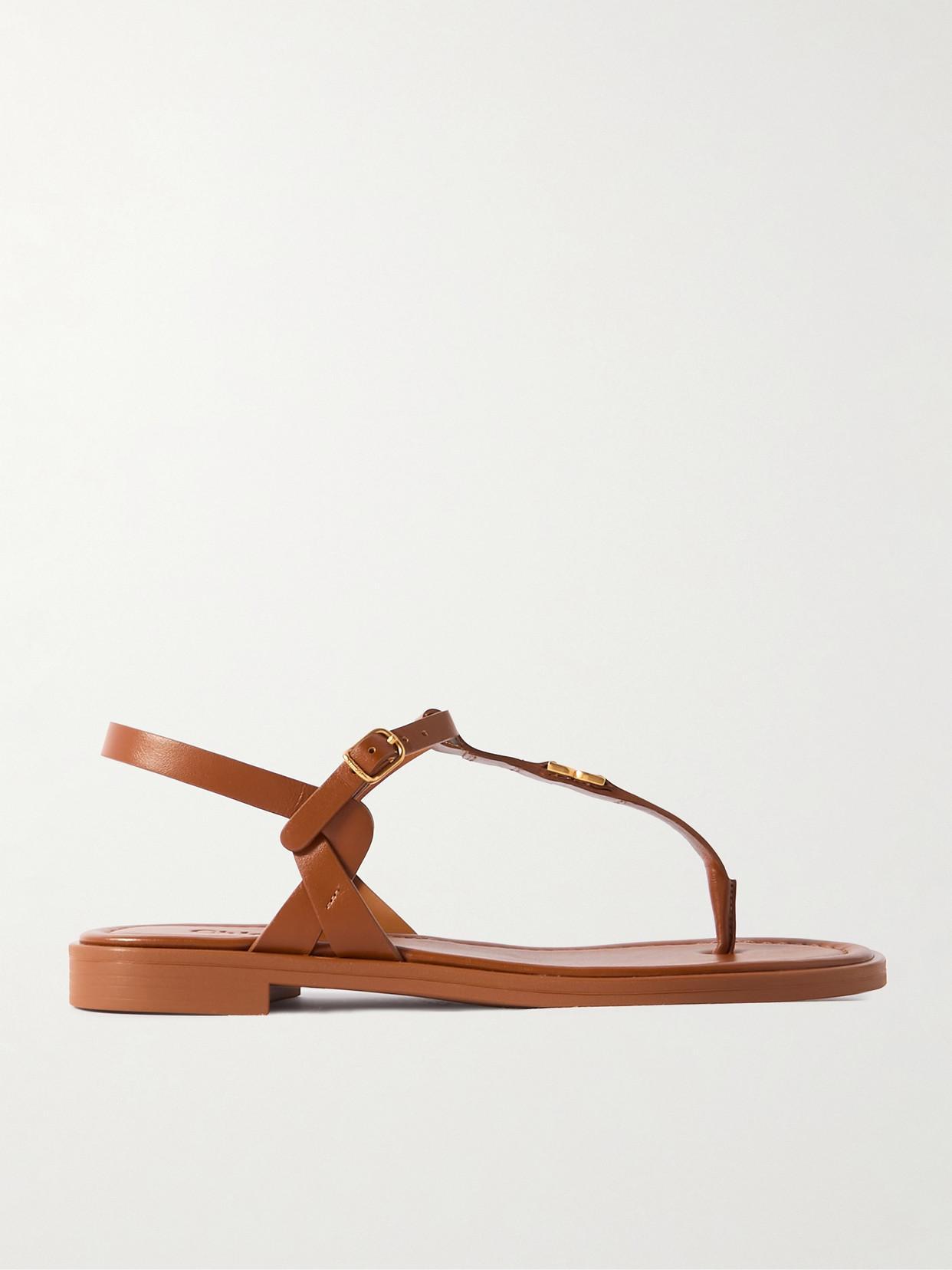 CHLOÉ Marcie Sandal Orange Size 3 100% Bovine Leather Product Image