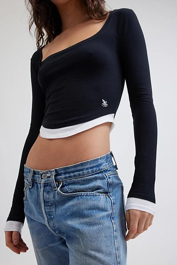 Out From Under Double Trouble Long Sleeve Tee Womens at Urban Outfitters Product Image