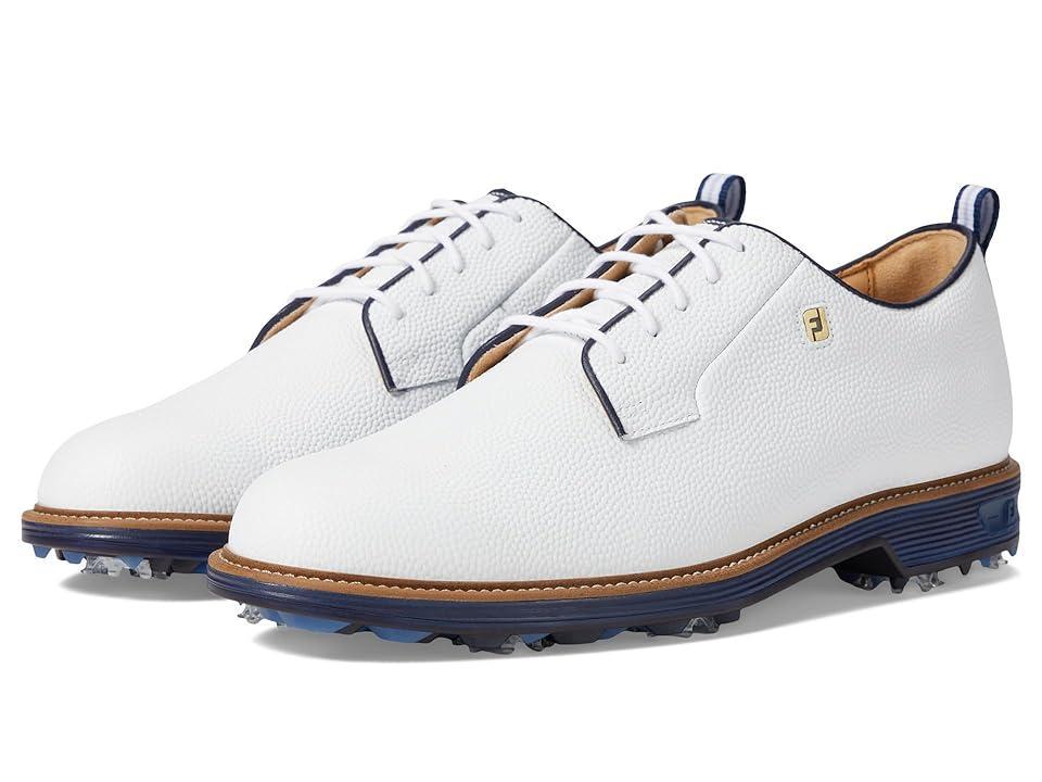 FootJoy Premiere Series - Field Golf Shoes White/Navy) Men's Shoes Product Image