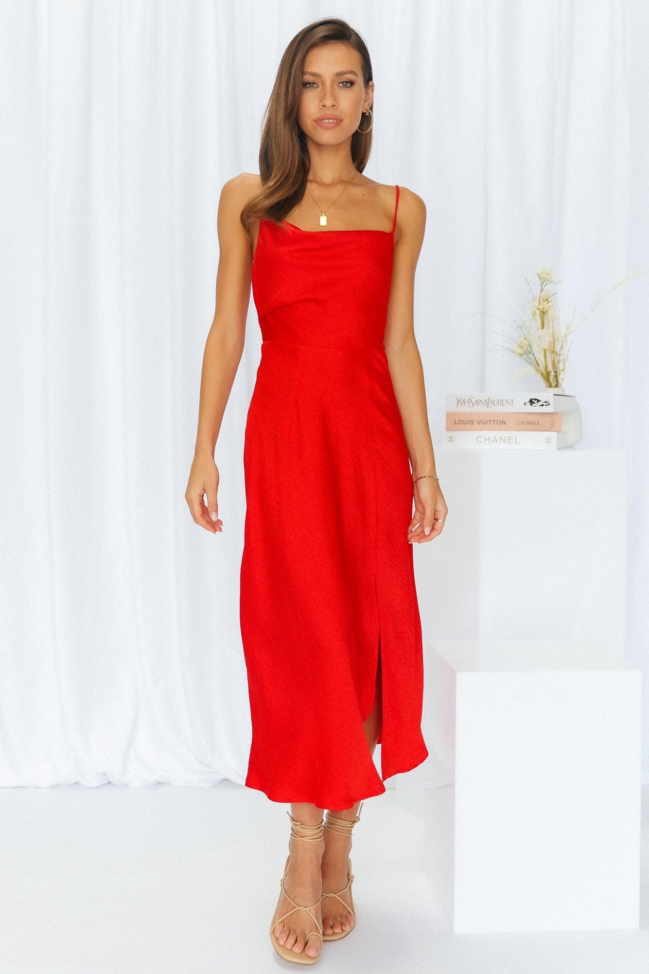 Family Secret Maxi Dress Red Product Image