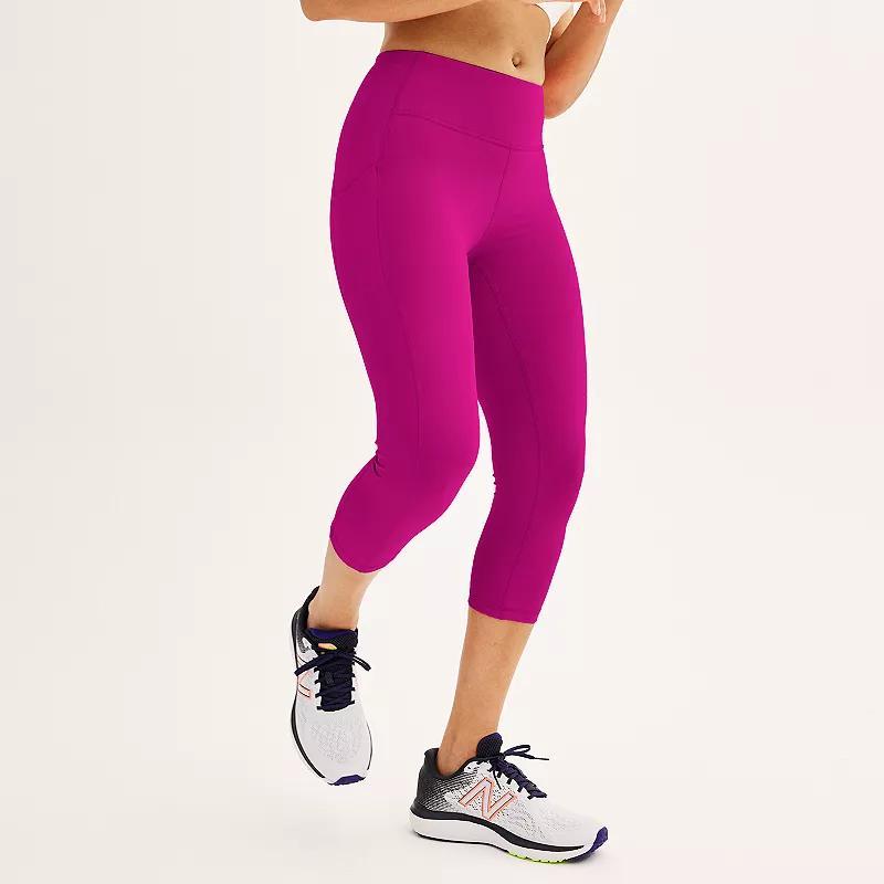 Womens Tek Gear Ultrastretch Pocket High-Waisted Capri Leggings Product Image