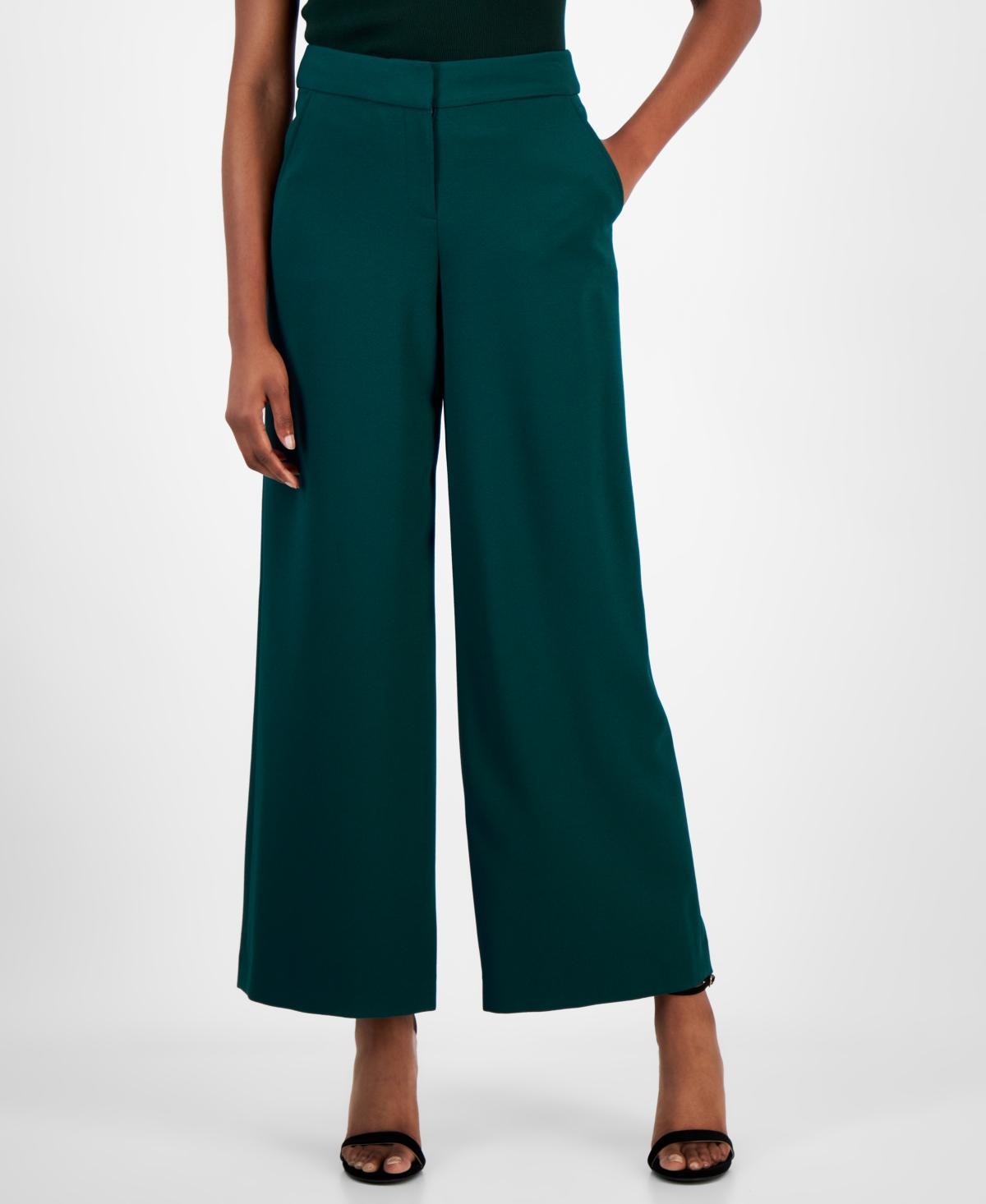 Tahari Asl Womens Wide-Leg Mid-Rise Pants Product Image