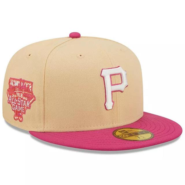 Mens New Era /Pink Pittsburgh Pirates 2006 MLB All-Star Game Mango Passion 59FIFTY Fitted Hat Product Image