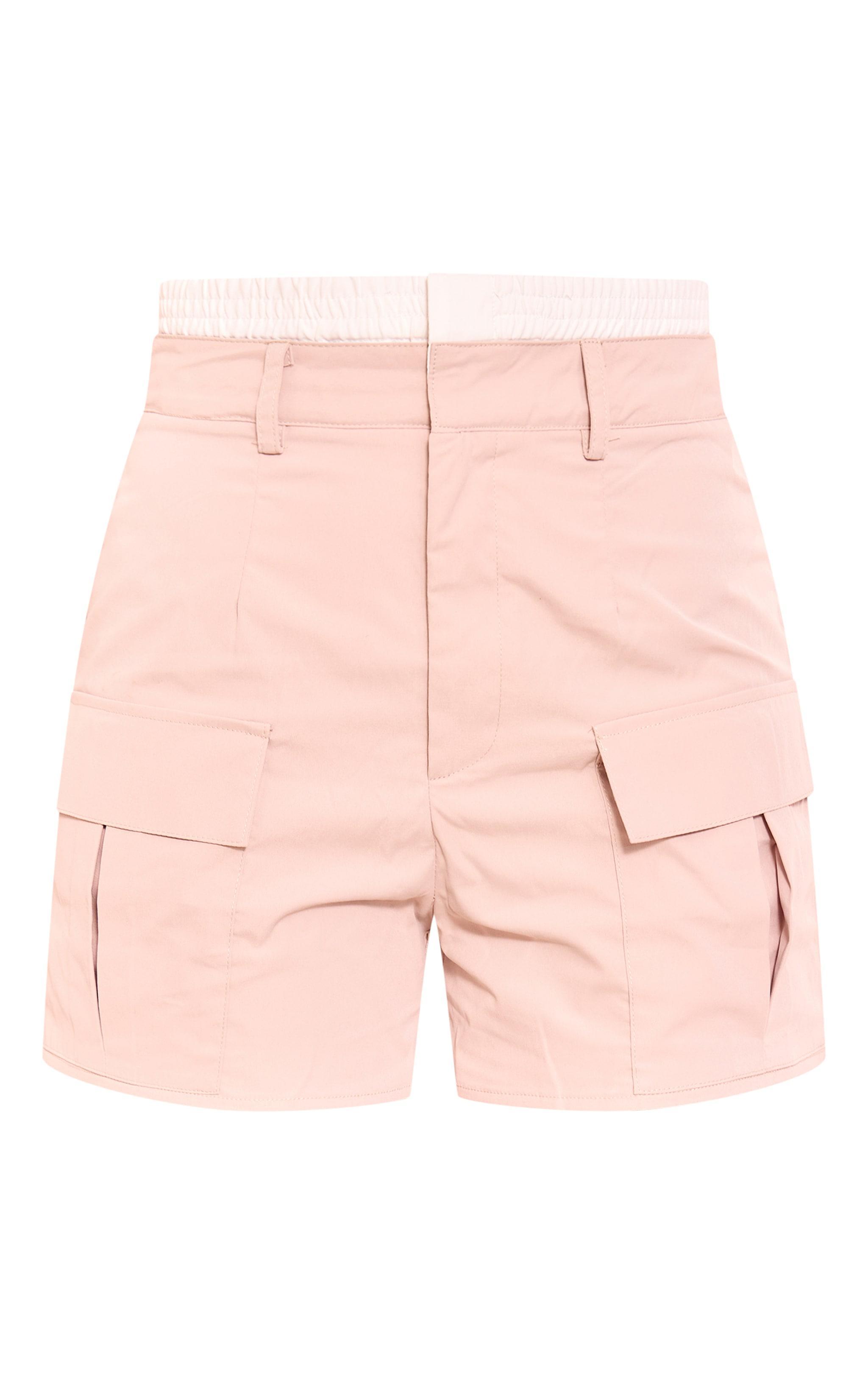 Tall Stone Waistband Detail Tailored Shorts Product Image