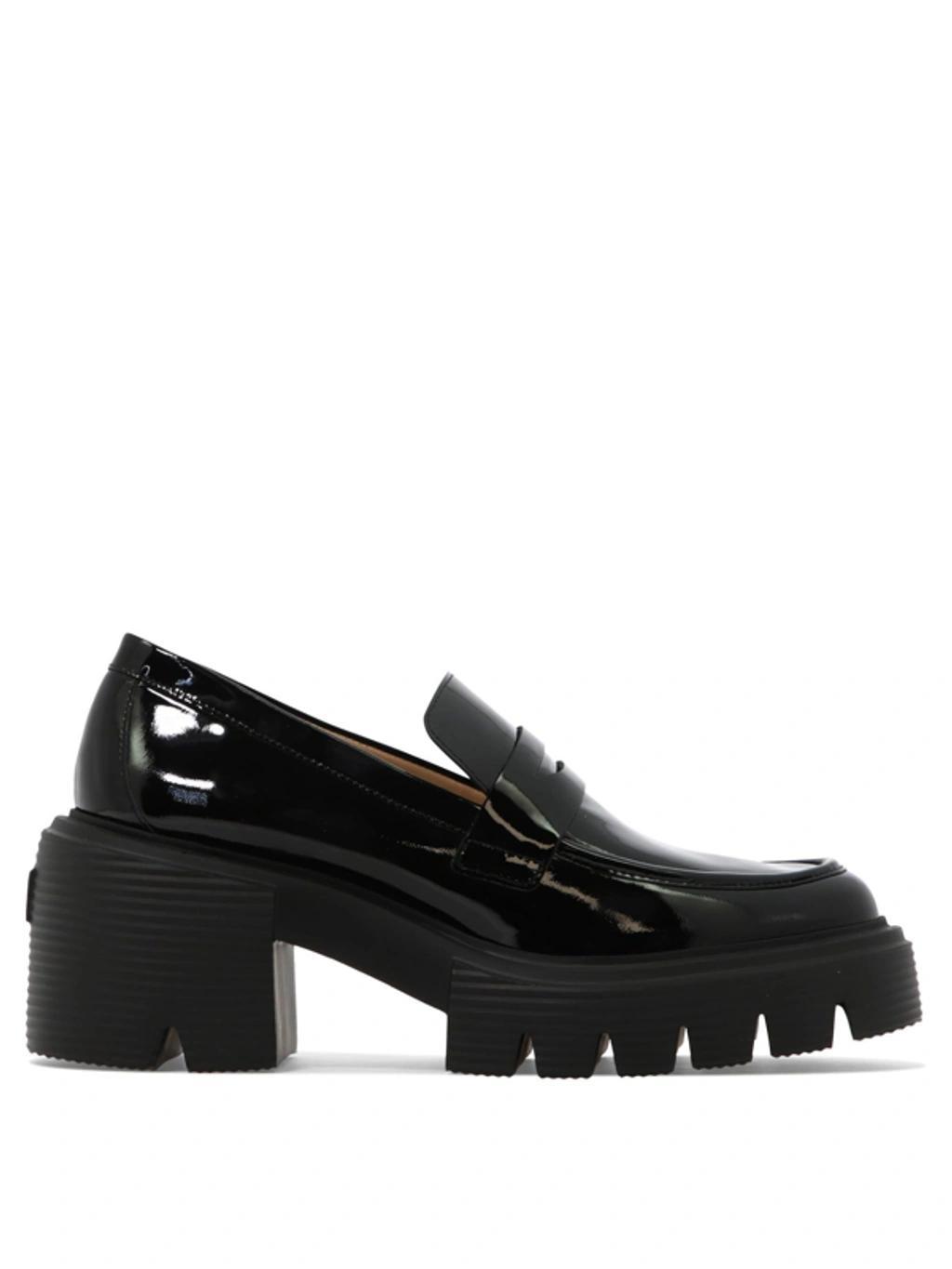 Soho 60mm Platform Leather Loafers In Black Product Image