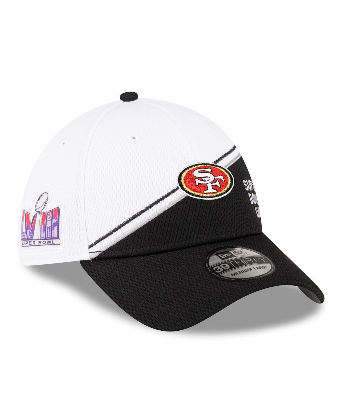 Mens New Era /Black San Francisco 49ers Super Bowl LVIII Sideline 39THIRTY Flex Fit Hat Product Image