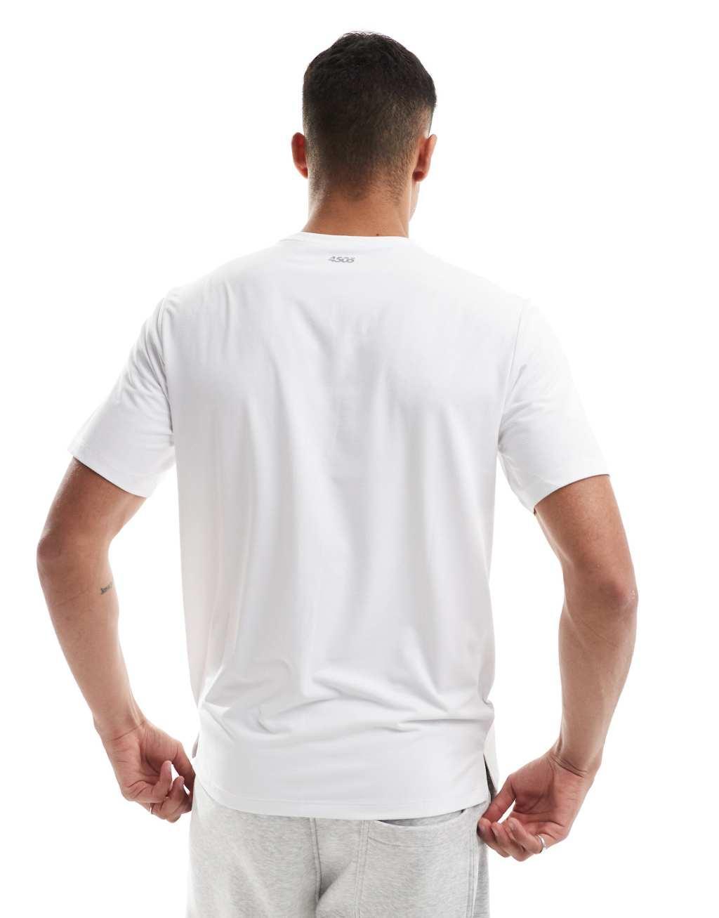 ASOS 4505 icon training t-shirt with quick dry in white Product Image