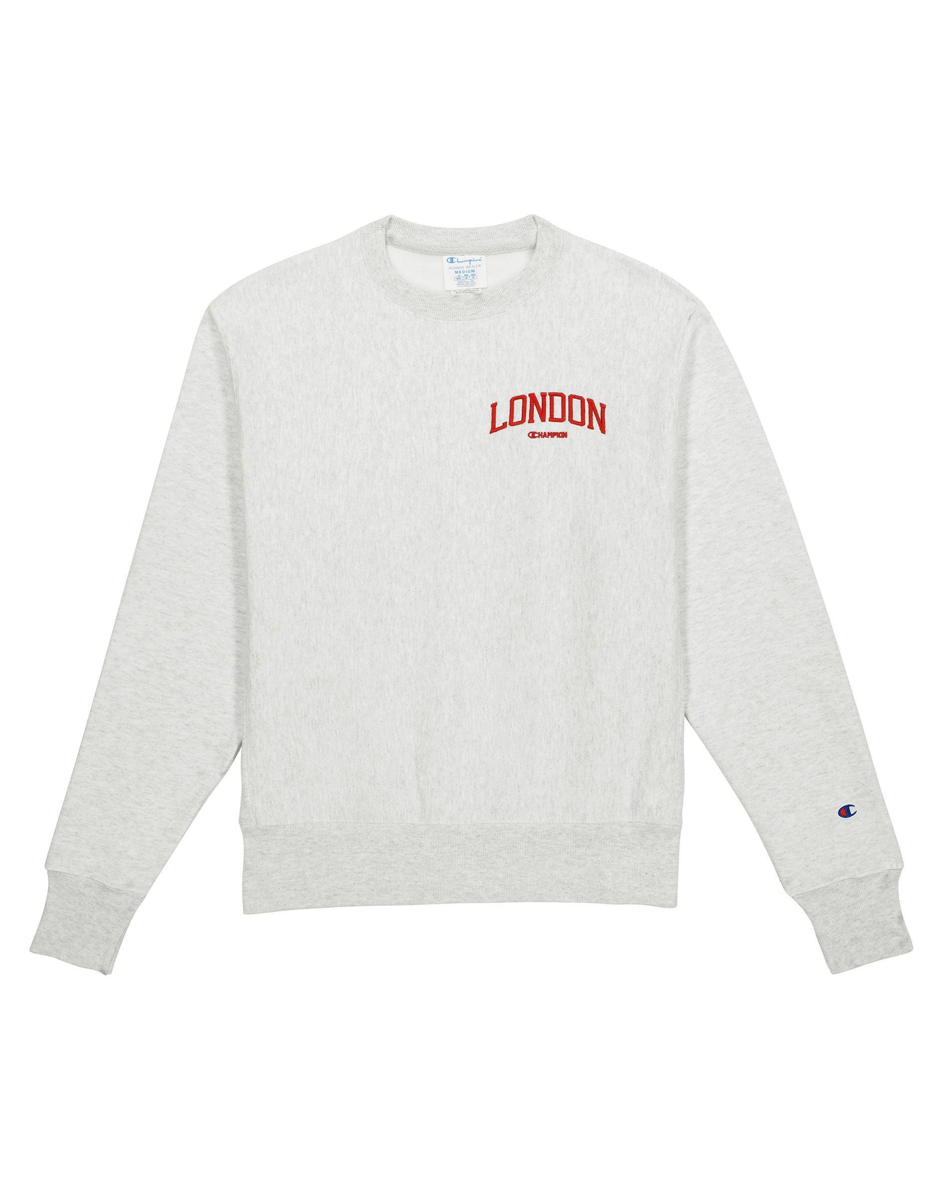 Womens Champion Reverse Weave Oversized Crewneck Sweatshirt, London Silver Grey 2XL Product Image